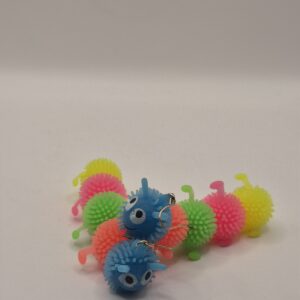 Aretes gusanos multicolor