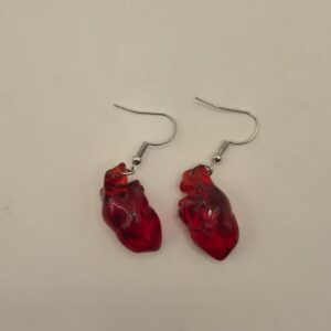 Aretes corazón anatómico