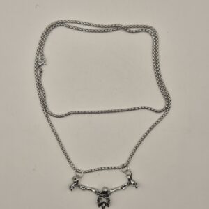 Collar esqueleto crucificado